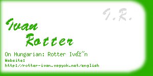 ivan rotter business card